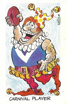 1973 Sunicrust Weg's Footy Funnies #38 Carnival Player Front